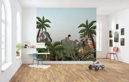 Komar Jungle Book Non Woven Wall Mural 300x280cm 6 Panels Ambiance | Yourdecoration.com