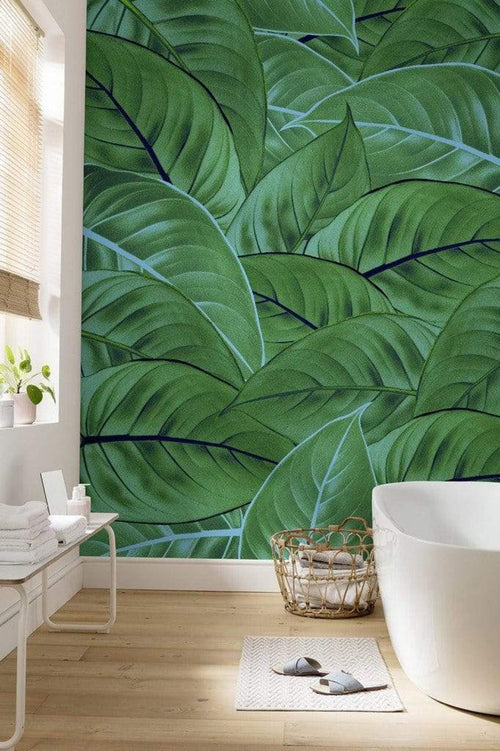 Komar Jungle Leaves Non Woven Wall Mural 200x250cm 2 Panels Ambiance | Yourdecoration.com