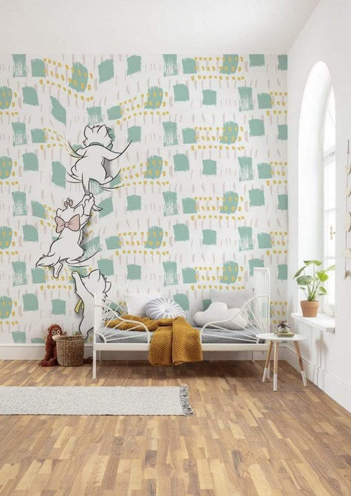 Komar Kitty Climbers Non Woven Wall Mural 250x280cm 5 Panels Ambiance | Yourdecoration.com