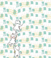Komar Kitty Climbers Non Woven Wall Mural 250x280cm 5 Panels | Yourdecoration.com