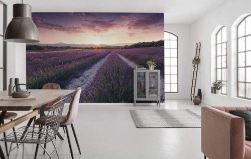 Komar Lavender Dream Non Woven Wall Mural 450x280cm 9 Panels Ambiance | Yourdecoration.com