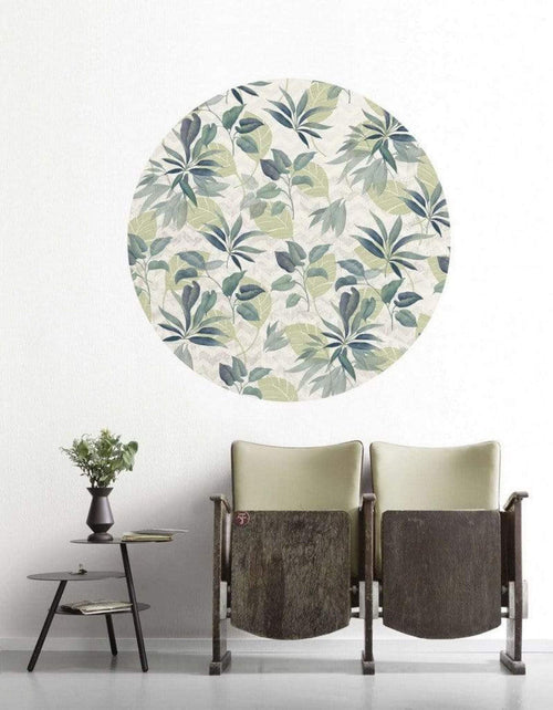 Komar Leni Wall Mural 125x125cm Round Ambiance | Yourdecoration.com