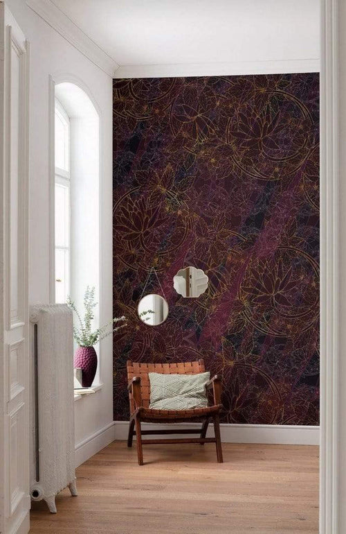 Komar Lotus Non Woven Wall Mural 200x280cm 4 Panels Ambiance | Yourdecoration.com