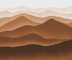 Komar Macchiato Mountains Non Woven Wall Murals 300x250cm 6 panels | Yourdecoration.com