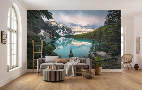 Komar Magic Moraine Morning Non Woven Wall Mural 450x280cm 9 Panels Ambiance | Yourdecoration.com