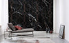 Komar Marble Black Non Woven Wall Mural 400x250cm 4 Panels Ambiance | Yourdecoration.com