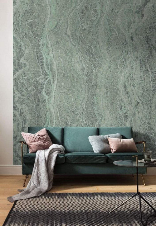 Komar Marble Mint Non Woven Wall Mural 200x280cm 2 Panels Ambiance | Yourdecoration.com