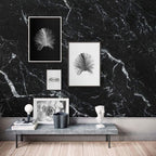 Komar Marble Nero Non Woven Wall Mural 400x250cm 4 Panels Ambiance | Yourdecoration.com