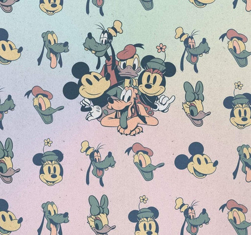 Komar Mickey Fab5 Non Woven Wall Mural 300x280cm 6 Panels | Yourdecoration.com