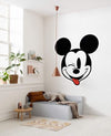 Komar Mickey Head Optimism Self Adhesive Wall Mural 125x125cm Round Ambiance | Yourdecoration.com
