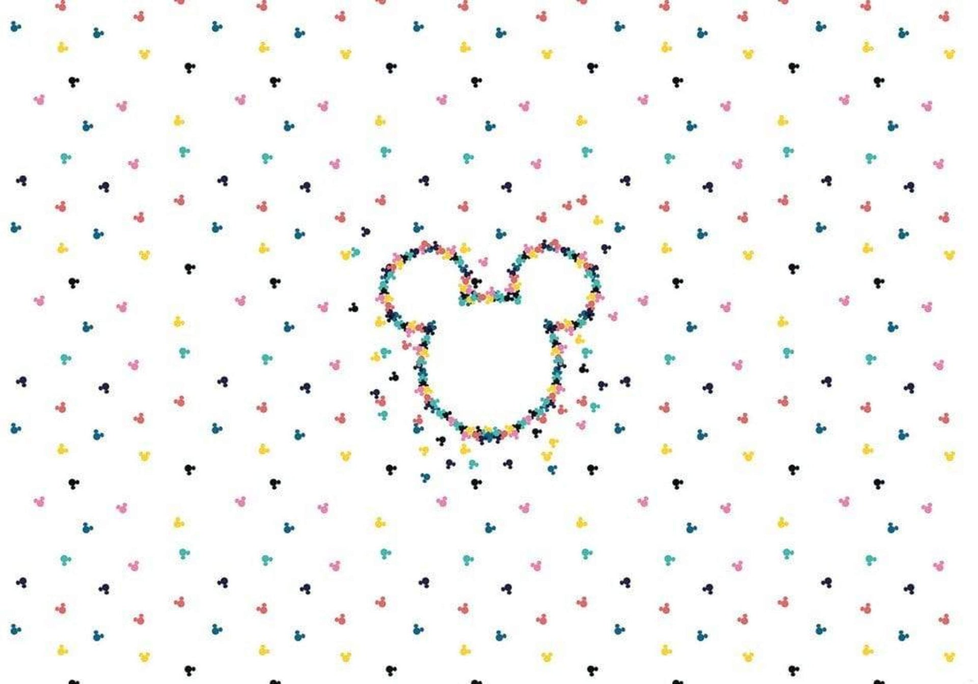 Komar Mickey Heads Up Non Woven Wall Mural 400x280cm 8 Panels | Yourdecoration.com