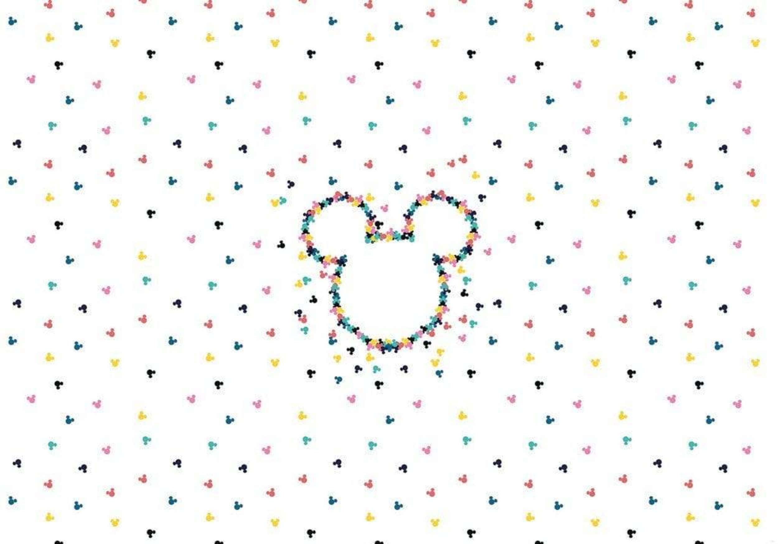 Komar Mickey Heads Up Non Woven Wall Mural 400x280cm 8 Panels | Yourdecoration.com