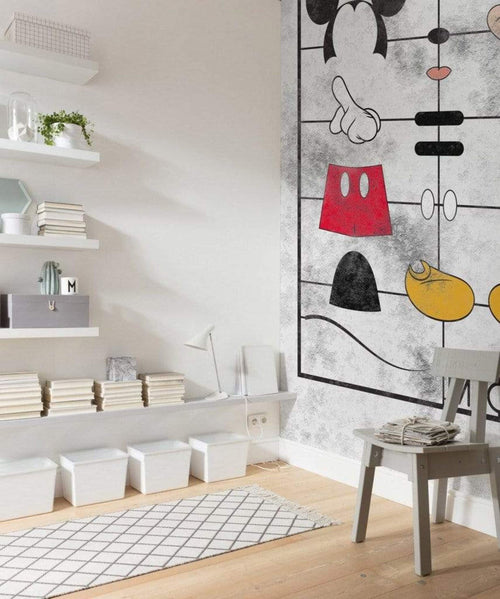 Komar Mickey Kit Non Woven Wall Mural 200x280cm 4 Panels Ambiance | Yourdecoration.com