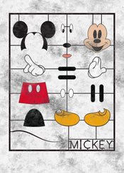 Komar Mickey Kit Non Woven Wall Mural 200x280cm 4 Panels | Yourdecoration.com
