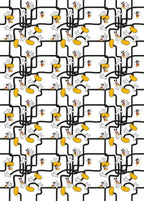 Komar Mickey Mouse Foot Labyrinth Non Woven Wall Mural 200x280cm 4 Panels | Yourdecoration.com
