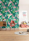 Komar Minnie Mouse Tropical Non Woven Wall Mural 200x280cm 4 Panels Ambiance | Yourdecoration.com
