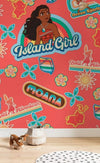 Komar Moana Island Girl Non Woven Wall Mural 200x280cm 4 Panels Ambiance | Yourdecoration.com