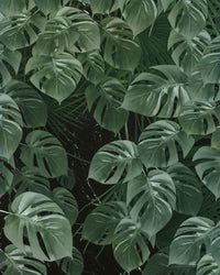 Komar Monstera on Marble Non Woven Wall Mural 200x250cm 2 Panels | Yourdecoration.com