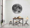 Komar Moon Wall Mural 125x125cm Round Ambiance | Yourdecoration.com