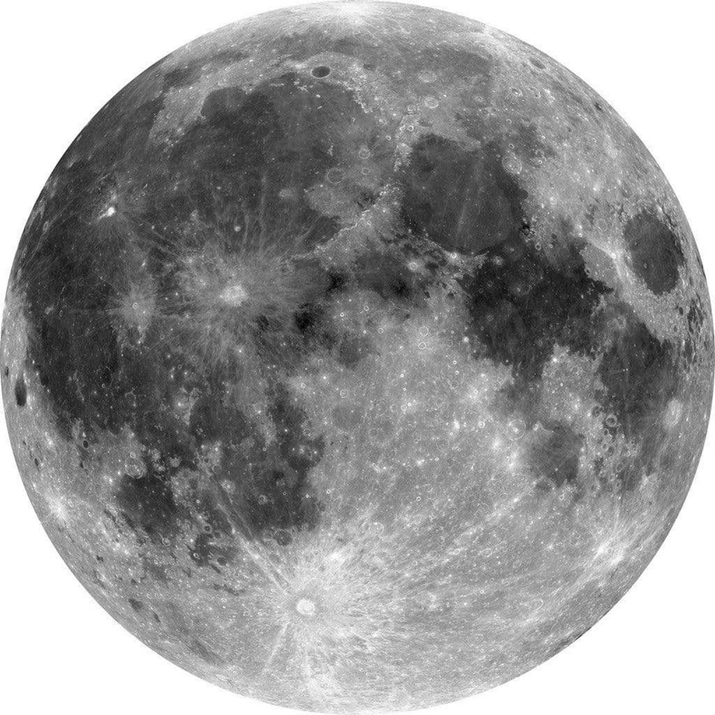 Komar Moon Wall Mural 125x125cm Round | Yourdecoration.com