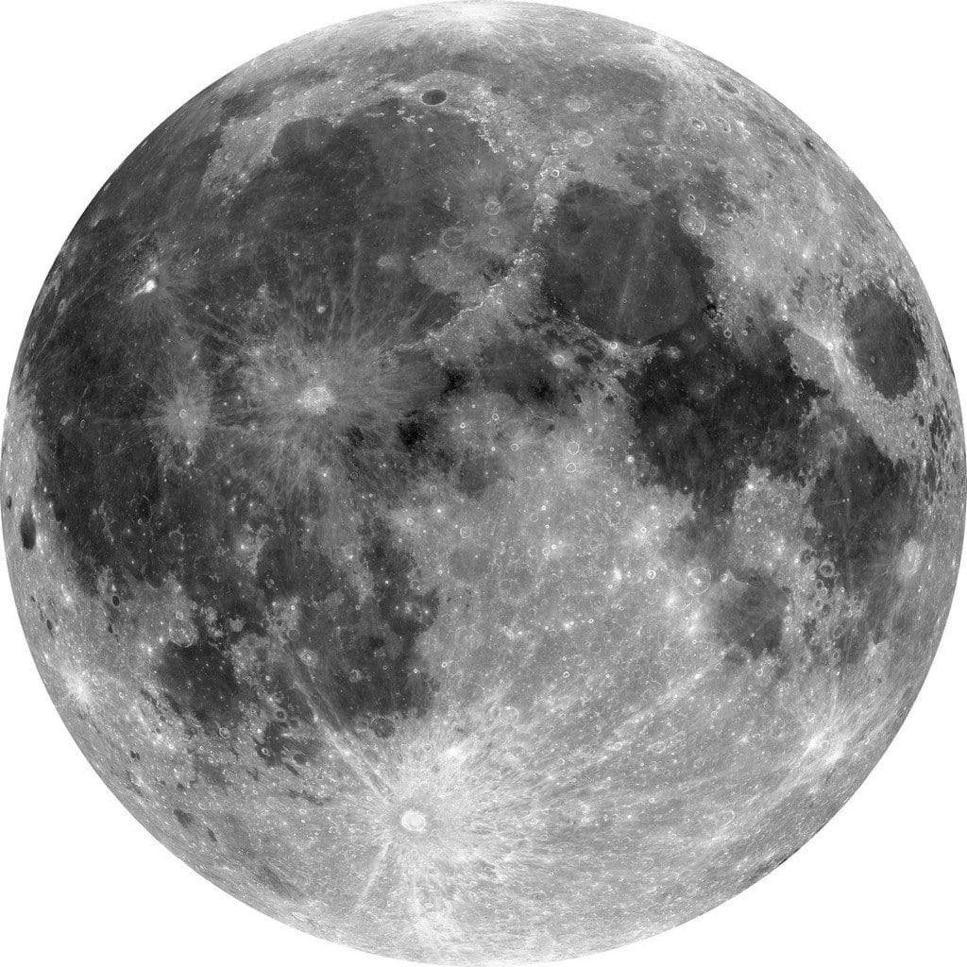 Komar Moon Wall Mural 125x125cm Round | Yourdecoration.com