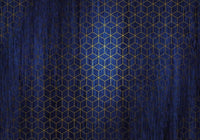 Komar Mystique Bleu Non Woven Wall Mural 400x280cm 8 Panels | Yourdecoration.com