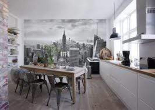 Komar NYC Black and White Wall Mural 368x254cm | Yourdecoration.com