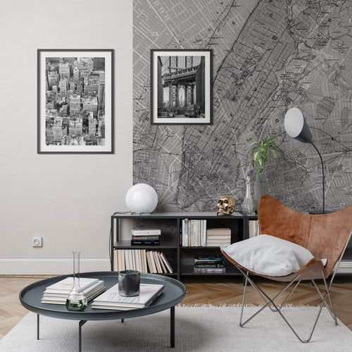Komar NYC Map Non Woven Wall Mural 200x250cm 2 Panels Ambiance | Yourdecoration.com