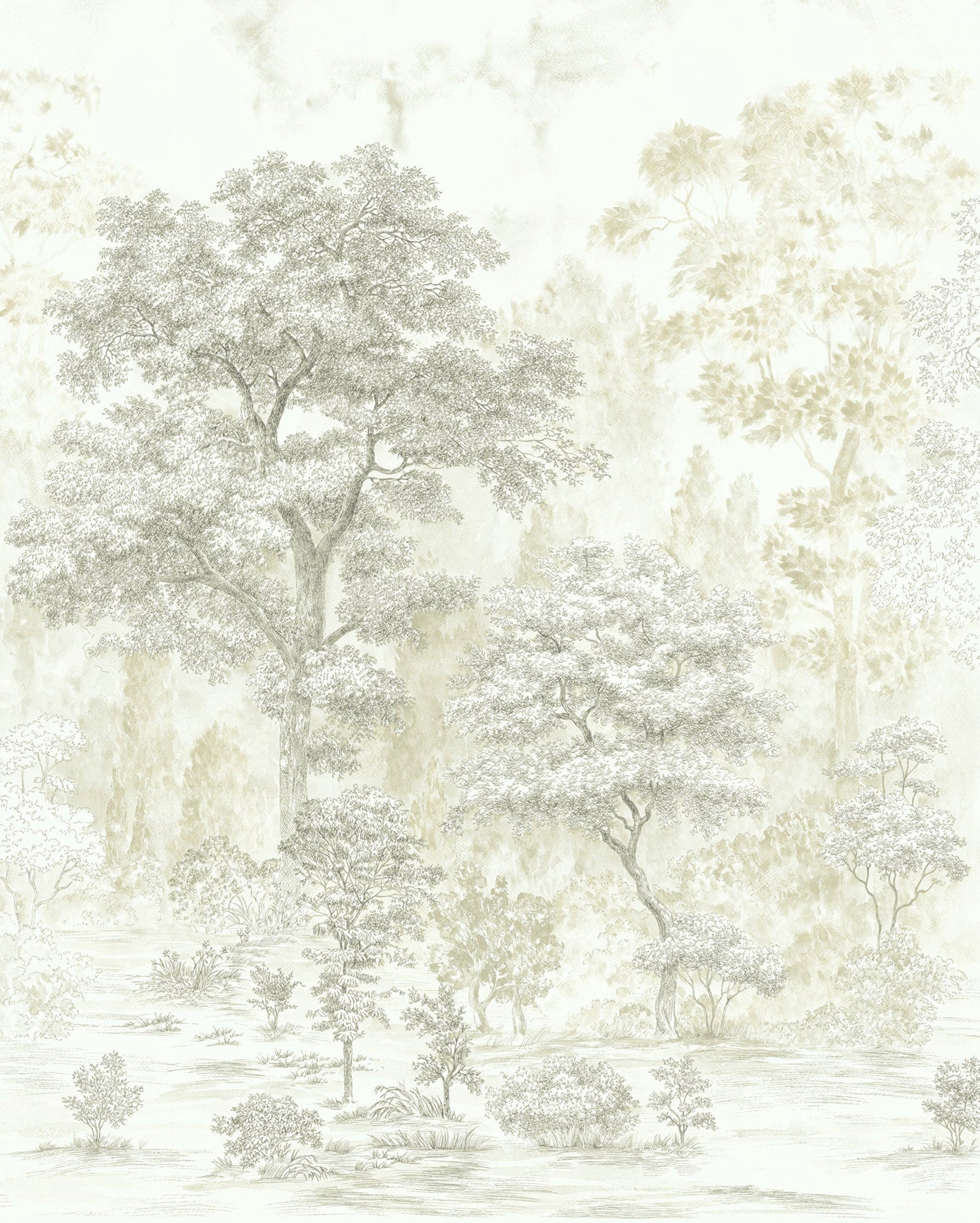 Komar Noble Trees Non Woven Wall Murals 200x250cm 4 panels | Yourdecoration.com