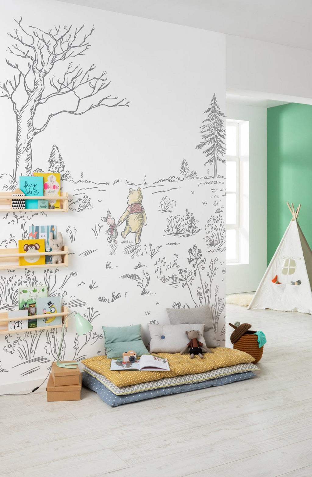 Komar Non Woven Wall Mural Iadx4 043 Winnie Pooh Walk Interieur | Yourdecoration.com
