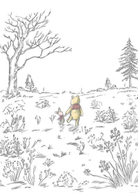 Komar Non Woven Wall Mural Iadx4 043 Winnie Pooh Walk | Yourdecoration.com