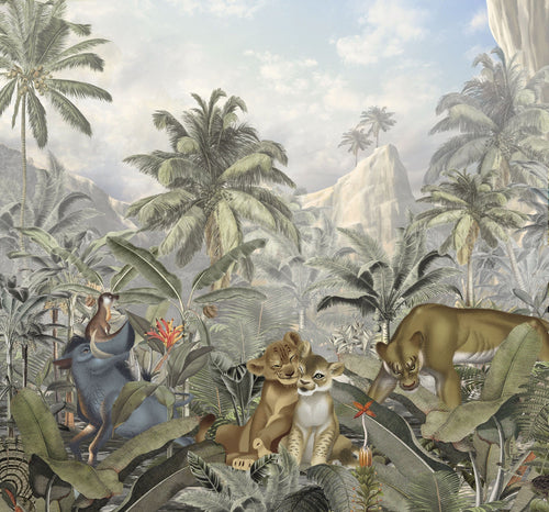 Komar Non Woven Wall Mural Iadx6 088 Lion King Hills | Yourdecoration.com