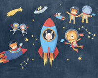 Komar Non Woven Wall Mural Iax7 0036 Friends In Space | Yourdecoration.com