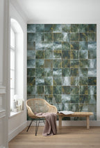 Komar Non Woven Wall Mural Inx4 045 Palm Puzzle Interieur | Yourdecoration.com