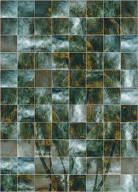 Komar Non Woven Wall Mural Inx4 045 Palm Puzzle | Yourdecoration.com
