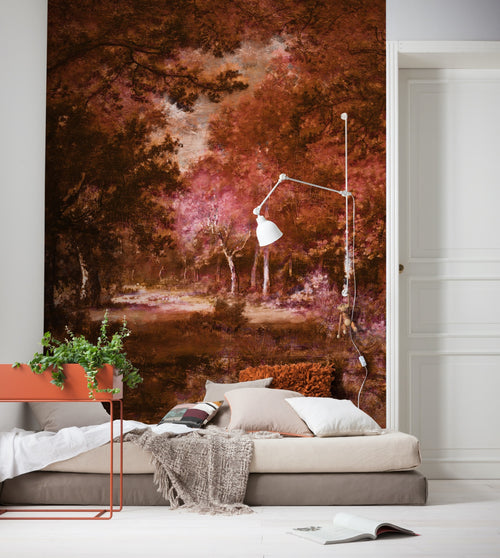 Komar Non Woven Wall Mural Inx4 090 Autumna Rosso Interieur | Yourdecoration.com