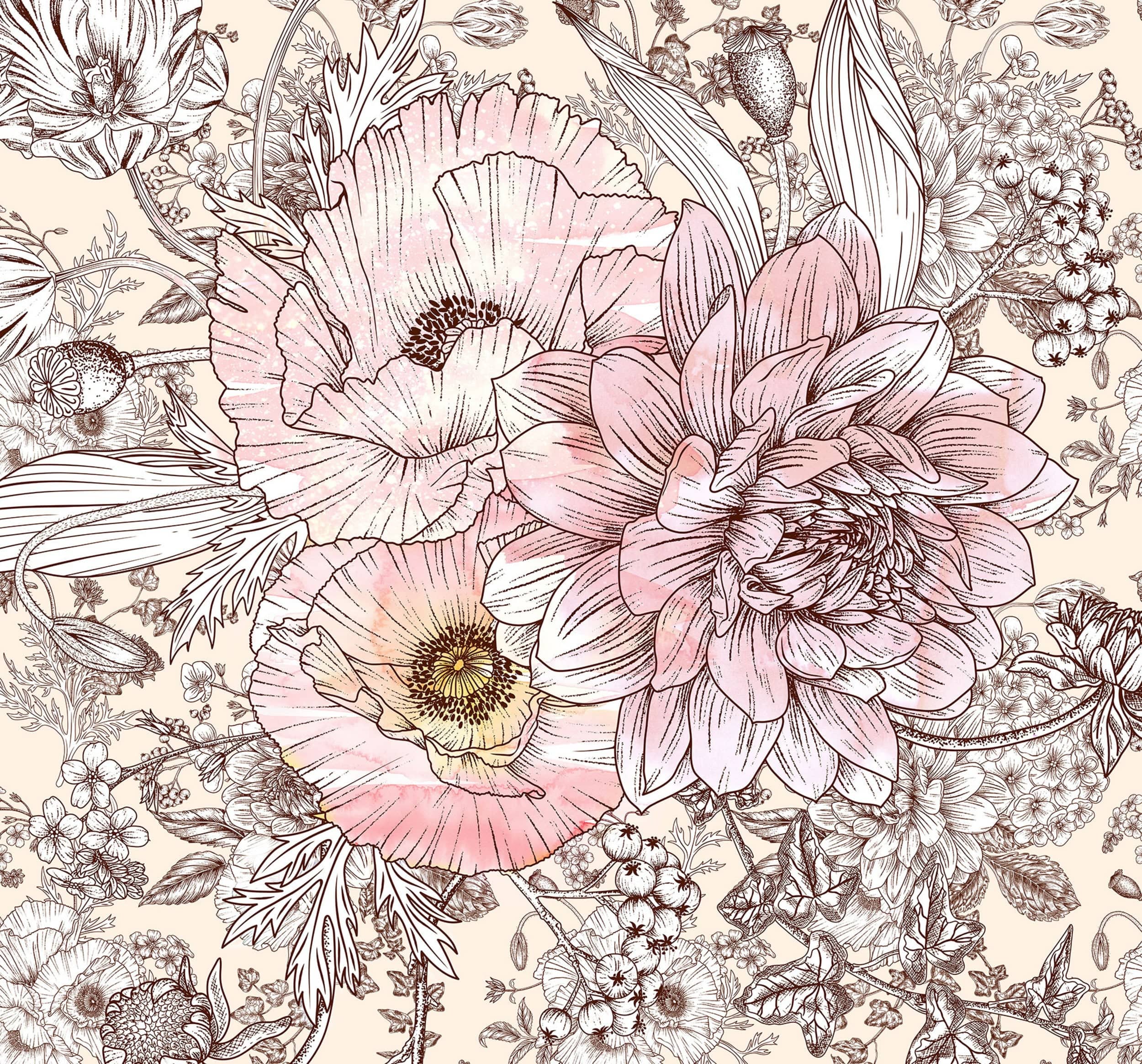 Komar Non Woven Wall Mural Inx6 001 Allegra | Yourdecoration.com