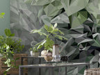 Komar Non Woven Wall Mural Inx6 036 Emerald Flowers Detail | Yourdecoration.com