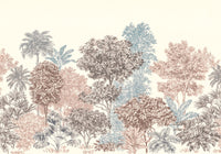 Komar Non Woven Wall Mural Inx8 024 Painted Trees | Yourdecoration.com