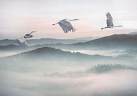 Komar Non Woven Wall Mural Inx8 083 Mystic Cranes | Yourdecoration.com