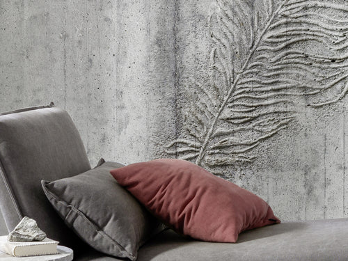 Komar Non Woven Wall Mural X7 1023 Concrete Feather Int Detail | Yourdecoration.com