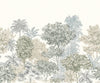 Komar Painted Palms Non Woven Wall Murals 300x250cm 3 panels | Yourdecoration.com
