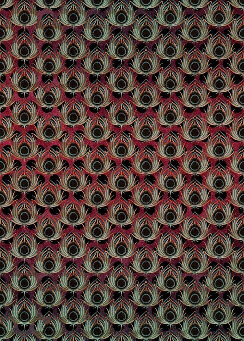Komar Paon Rouge Non Woven Wall Mural 200x280cm 4 Panels | Yourdecoration.com