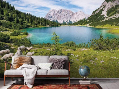 Komar Paradise Lake Non Woven Wall Mural 400x250cm 4 Panels Ambiance | Yourdecoration.com