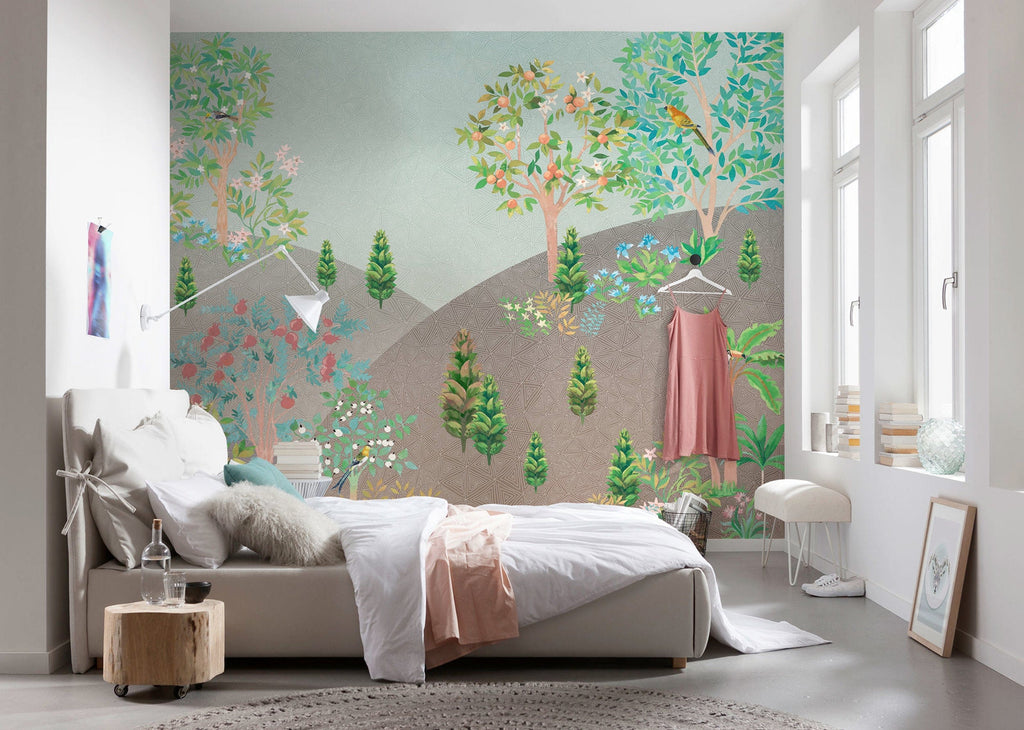 Komar Persian Garden Non Woven Wall Murals 300x250cm 6 panels Ambiance | Yourdecoration.com
