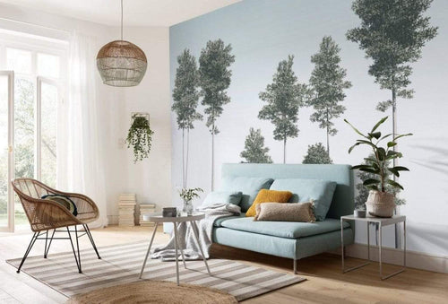 Komar Pines Non Woven Wall Mural 400x280cm 4 Panels Ambiance | Yourdecoration.com