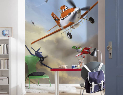 Komar Planes Dusty and Friends Wall Mural 184x254cm | Yourdecoration.com