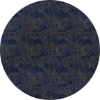 Komar Royal Blue Wall Mural 125x125cm Round | Yourdecoration.com