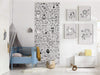 Komar Scribble Park Non Woven Wall Mural 100x250cm 1 baan Ambiance | Yourdecoration.com