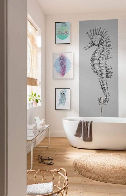 Komar Seahorse Non Woven Wall Mural 100x250cm 1 baan Ambiance | Yourdecoration.com